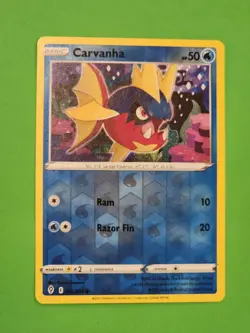 2021 Carvanha 35/203 - Reverse Holo - Evolving Skies - NM/MINT Pokemon TCG - Image 1