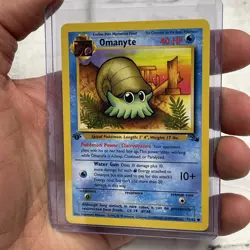 Omanyte 52/62 Fossil Set 1st Edition Pokemon TCG 1999 WoTC Vintage Vtg NM/MT - Image 2