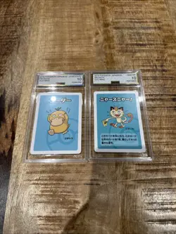 Pokemon 2019 Japanese Legendary Psyduck And Meowth Old Maid AGS 10 - Image 1