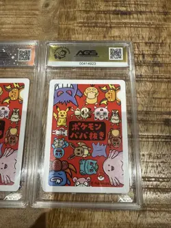 Pokemon 2019 Japanese Legendary Psyduck And Meowth Old Maid AGS 10 - Image 4