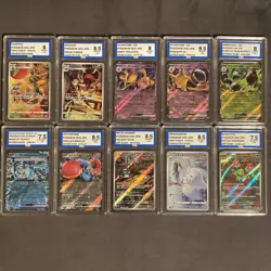 Pokemon Graded Bundle Of 10 Slabs - Image 1