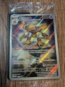 Alakazam 009 and Riolu 010 Black Star Promo Pokemon Center stamp - SEALED MINT - Image 3