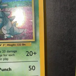 Pokemon Nidoqueen 7/64 Jungle Holo Error No Set Symbol HP - Image 3