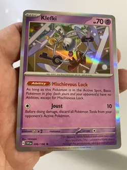 Klefki 096/198 - Holo Rare - Scarlet & Violet Base Set - NEAR MINT Pokemon TCG - Image 1
