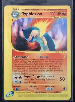 Pokemon - Typhlosion 65/165 - Rare - Expedition Set - Mint - Image 1