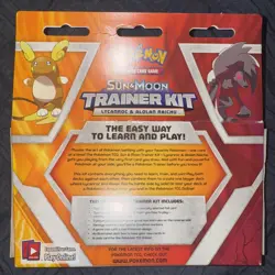 Lycanroc & Alolan Raichu Trainer Kit Sun & Moon Starter Set TCG 2016 Pokemon New - Image 2