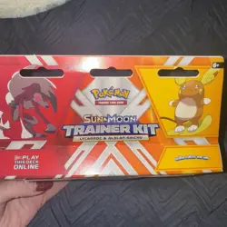 Lycanroc & Alolan Raichu Trainer Kit Sun & Moon Starter Set TCG 2016 Pokemon New - Image 3