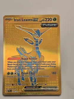 2025 POKEMON PRISMATIC EVOLUTIONS 176/131 IRON LEAVES EX HYPER RARE MINT - Image 1