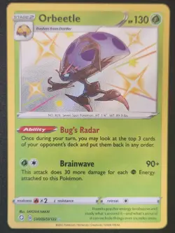 Orbeetle SV009/SV122 Shining Fates Shiny Vault Holo Rare Pokemon TCG 2021 NM - Image 1