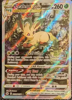 Pokemon TCG Leafeon VSTAR GG35/GG70 Crown Zenith Galarian Gallery Alt Art - MINT - Image 1