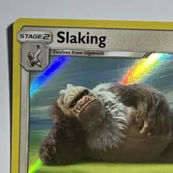 Slaking 18/18 Rare Holo Card Detective Pikachu 2019 Pokemon TCG LP - Image 3