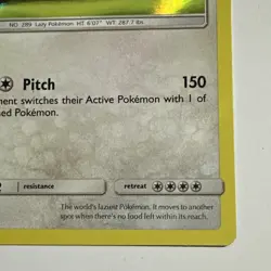 Slaking 18/18 Rare Holo Card Detective Pikachu 2019 Pokemon TCG LP - Image 5