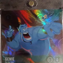 DISNEY Lorcana GENIE On the Job The First Chapter 209/204 Enchanted TCG Card - Image 1