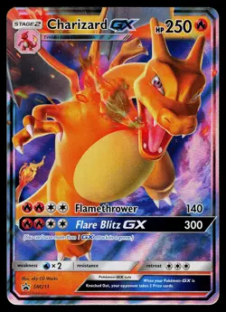 Pokemon Card - Charizard GX Black Star Promo SM211 Holo - Image 1