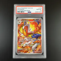PSA 10 Infernape 173/167 Pokemon Twilight Masquerade Holo Graded Card - Image 1
