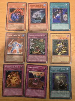 Vintage 1996 YuGiOh Cards Holo Common Mixed Lot of 108 Fair Condition - Image 2