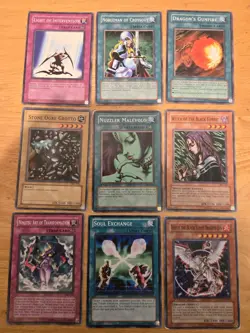 Vintage 1996 YuGiOh Cards Holo Common Mixed Lot of 108 Fair Condition - Image 3
