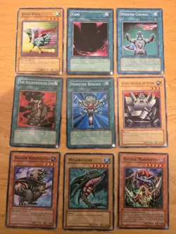 Vintage 1996 YuGiOh Cards Holo Common Mixed Lot of 108 Fair Condition - Image 5