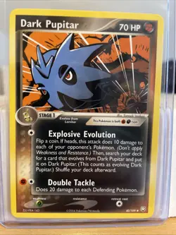 Dark Pupitar - 40/109 - Uncommon - Team Rocket Returns - Pokemon Card - NM/M - Image 1