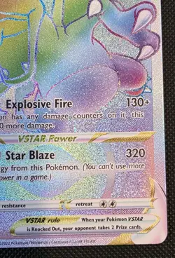 Pokemon Card Charizard VSTAR 174/172 Brilliant Stars Secret Rare Near Mint - Image 4
