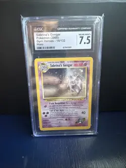 CGC 7.5 Sabrina's Gengar Gym Heroes 14/132 Holo Pokemon Card - Image 1