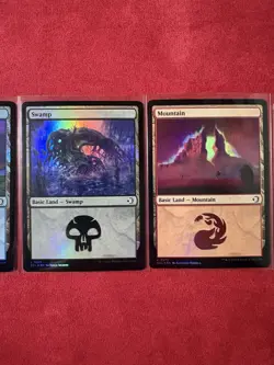 Foil Basic Land Pack (5 lands) - Lorwyn Eclipsed ECL MTG Magic The Gathering - Image 3