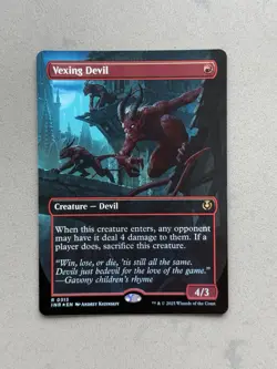 MTG - Vexing Devil *FOIL* #313 - Borderless - Innistrad Remastered INR - NM/M - Image 1