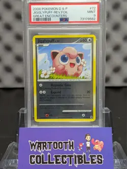 Pokemon Diamond & Pearl - Great Encounters Jigglypuff Reverse Holo #72 PSA 9 - Image 1