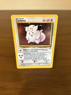 Pokemon TCG Clefairy #6/130 Holo Rare Unlimited Edition Base Set 2 - Image 1