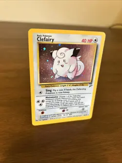 Pokemon TCG Clefairy #6/130 Holo Rare Unlimited Edition Base Set 2 - Image 2