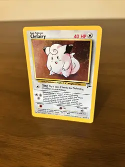 Pokemon TCG Clefairy #6/130 Holo Rare Unlimited Edition Base Set 2 - Image 3