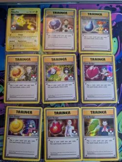 Pokemon TCG Kanto Gym Badge League Holo BSP XY203XY210 NO PIKACHU G2U - Image 1