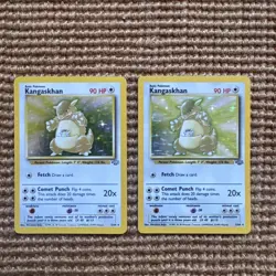 Pokemon TCG Kangaskhan Jungle 5/64 Holo Unlimited Holo Rare (2 Cards) - Image 1