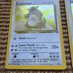 Pokemon TCG Kangaskhan Jungle 5/64 Holo Unlimited Holo Rare (2 Cards) - Image 2