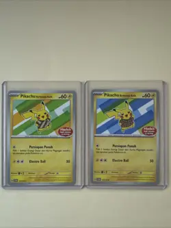 Batik Pikachu Promo Pokemon 2024 101 & 155/SV-P Near Mint To Mint Indonesian - Image 1