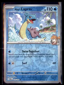 Pokemon Misty's Lapras 50/182 Destined Rivals Reverse Holo 4 Card Lot - Image 1
