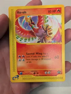 Pokemon Card - Ho-oh WOTC Black Star Promo 52/53 Not Played NM - Image 4