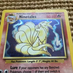 Ninetales 1999 Pokemon Base Set 12/102 Rare Holo MP - Image 3