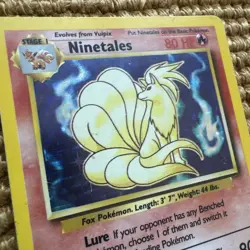 Ninetales 1999 Pokemon Base Set 12/102 Rare Holo MP - Image 4