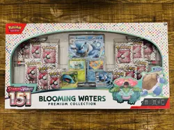 Pokemon 151 Blooming Waters Premium Collection NEW Sealed - OUTER BOX TEAR - Image 1