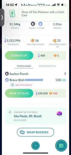 Pokemon Go Shiny Galerian Moltres - Image 2