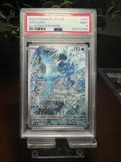 2025 Pokemon JTG EN Journey Together Articuno 161 Illustration Rare PSA 9 - Image 1