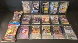 Complete Sword & Shield 17 Booster Packs Collection 1 Of Every Pokemon All Sets - Image 1