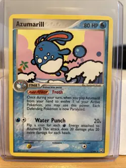 Pokemon Azumarill 1/109 - EX Team Rocket Returns Rare - Non Holo - Image 1