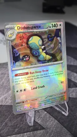 Pokemon Dudunsparce Pokeball Pattern 080/131 - Texture Shift Error! Nm - Image 2