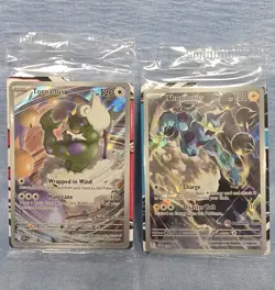 Pokemon Center Stamped Thundurus And Tornadus SV Sealed Promo 209 & 210 - Image 1