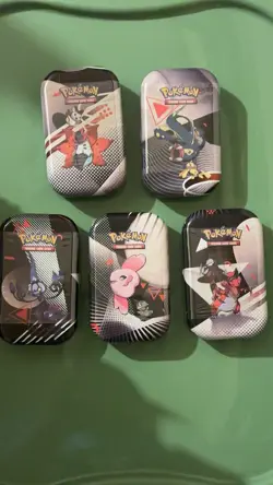 Pokemon Black Bolt and White Flare Unova Mini Tins Lot of 6 Brand New Sealed - Image 1