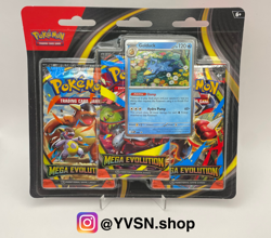 Pokemon Mega Evolution 3 Pack Blister Pack Sealed Golduck Promo x 1 - Image 1