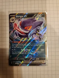 Pokemon 2024 SV Temporal Forces TEF en #104/162 Gengar EX Double Rare Holo - Image 1