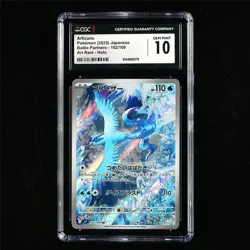 CGC 10 GEM MINT 2025 Pokemon JPN Articuno 102/100 AR - Image 2